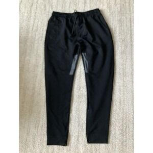 Men's New Black Jogger Pants XL Brokig Elastic Waist Front & A Back Pocket